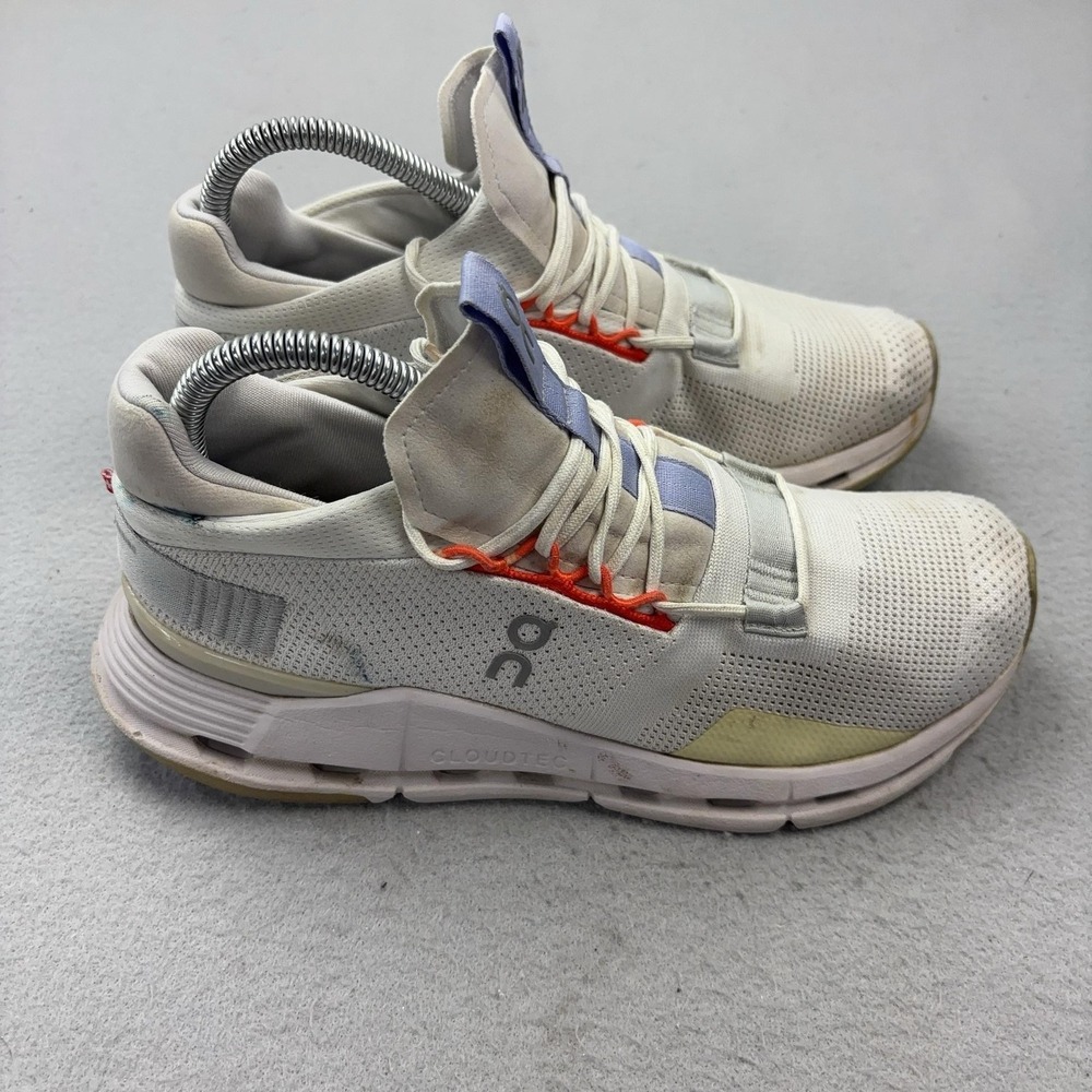On Cloudnova Shoes Womens Size 8.5 White Mesh Running Sneakers CloudTec Athletic